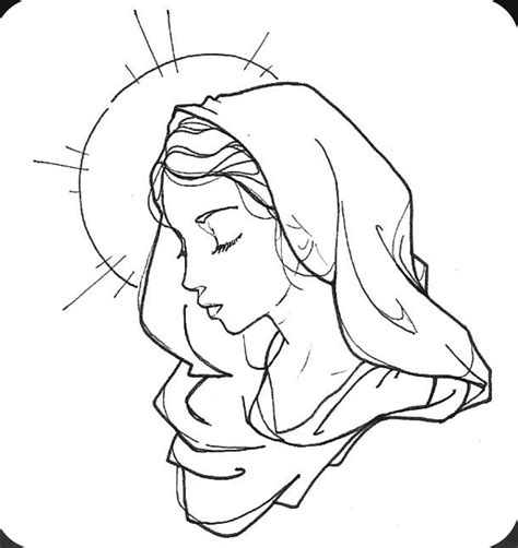 Virgin Mary Drawing