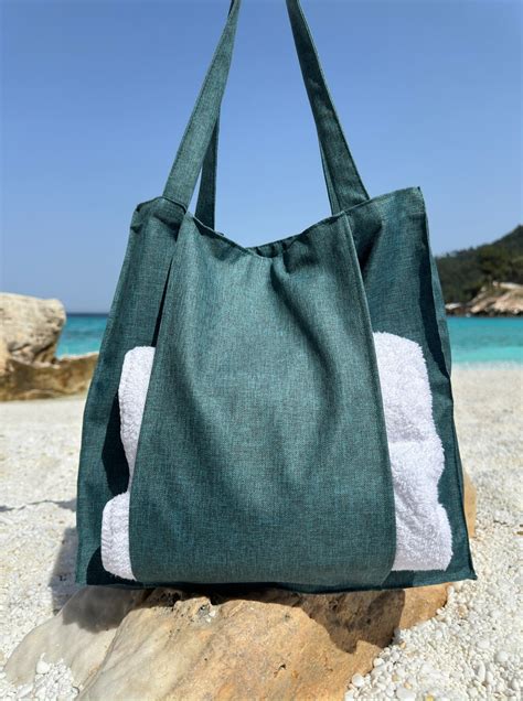 Men's Beach Bag With Separate Towel Pocket and Dual Handles, Versatile ...