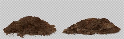Soil pile dirt mud or compost mound | Free Vector
