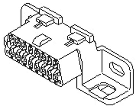 51116-1601 Molex | Molex, OBD-II Female Connector Housing, 4mm Pitch ...