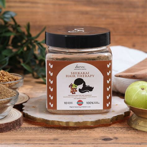 Satvic Foods' Shikakai Hair Therapy Powder For Hair Growth
