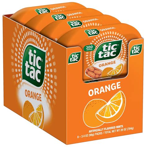 TicTac Tic Tac, Orange Flavored Mints, 8 Count, On-The-Go India | Ubuy