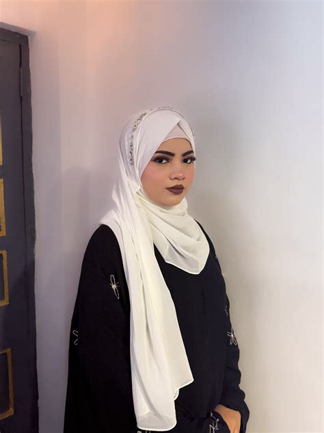 Diamond Studded Premium Full Coverage Chiffon Hijab Scarf – Wrap My Hijab