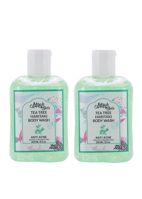 Get Tea Tree Haritaki Anti Acne Body Wash Pack of 2 - 500 ml at ₹ 399 ...
