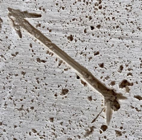 Arrow Found in Italian Travertine : r/FossilPorn