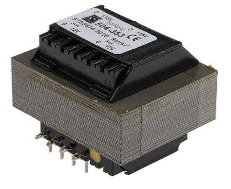 RS PRO | RS PRO 12V ac 2 Output Through Hole PCB Transformer, 6VA | 504 ...