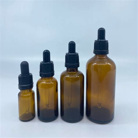 Amber Glass Dropper Bottle
