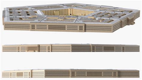 The Pentagon Building 3D Model $119 - .fbx .max .ma .obj .lxo .c4d .blend .3ds - Free3D