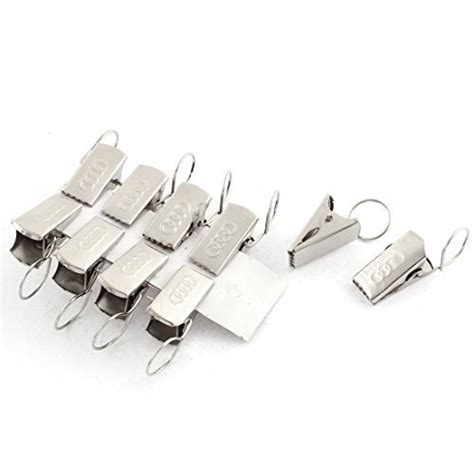 Alcoa PrimeMetal Sprung Loaded Curtain Alligator Clips Hooks 10 Pcs ...