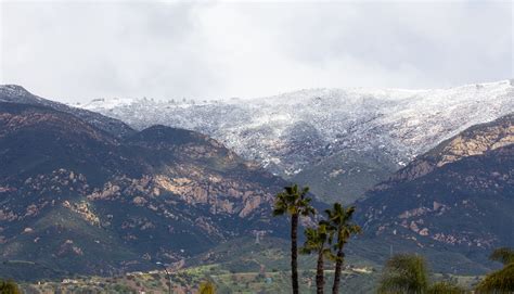 Snow Santa Barbara Mountains - Casa La Cumbre