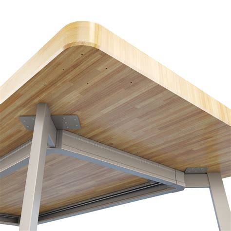 AKT 60"w Butcher Block Table w/ Round Legs