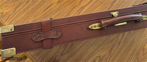 LEATHER GUN CASE MADE FOR MODEL 21 2 BL SET, FITS 30" S/S for sale