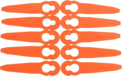 Buy ANYI 10 Pieces Plastic Cutter Blades, Garden Lawn Mower Trimmer ...