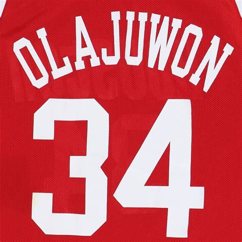 1990s Hakeem Olajuwon Houston Rockets NBA Basketball Jersey – WyCo Vintage