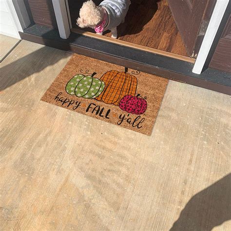 Todaioua Back to School Happy Fall Door Mat,Fall Leaves Pumpkin theme ...