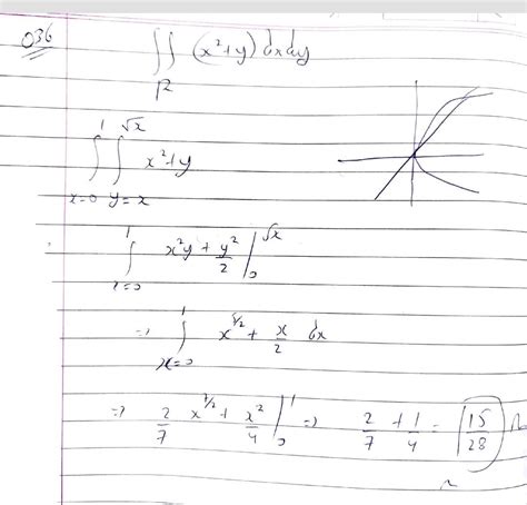 An so 90o 2008 cerdtied institute double integral t sin x 33. evaluate ...