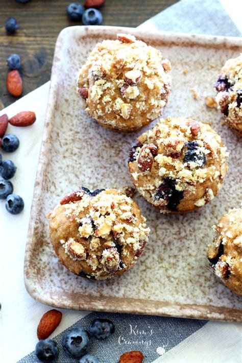 lemon blueberry muffins with streusel topping