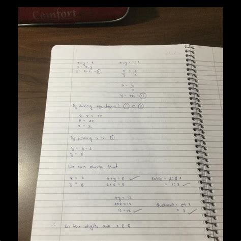 The sum of the two digits is 8. The ratio of the two digits is 1 : 3 ...