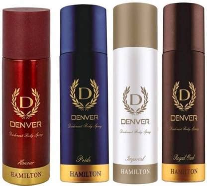 DENVER HONOUR,PRIDE,IMPREAL,ROYAL OUD COMBO PACK Deodorant Spray - For ...