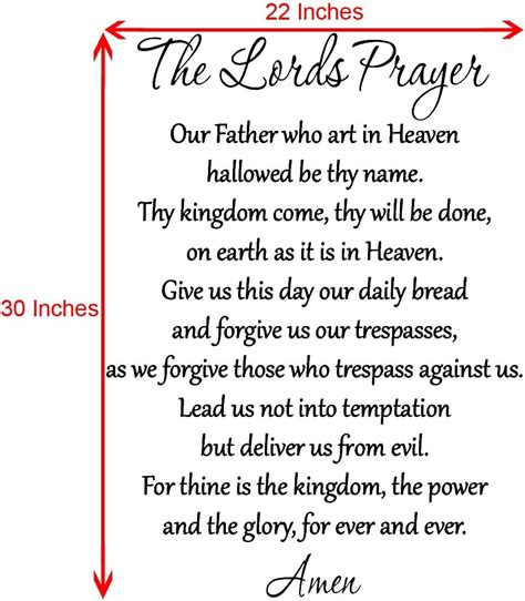 VWAQ Christian Scripture Wall Decal with the Lord's India | Ubuy