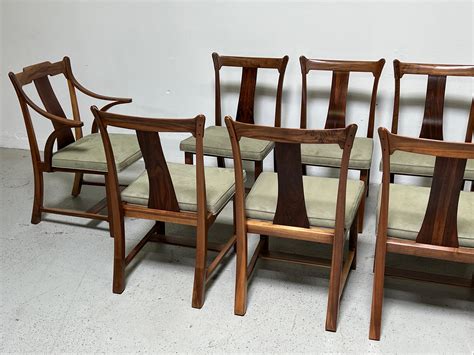 Twelve Dunbar Greene and Greene Dining Chairs by Edward Wormley For ...