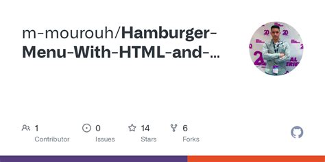 Hamburger Menu CSS/HTML 的图像结果