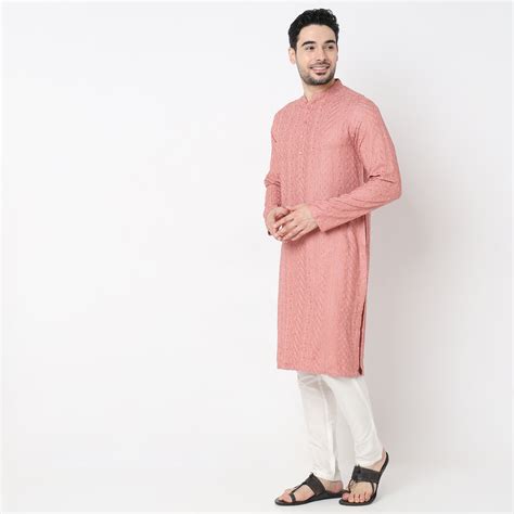 Regular Fit Embroidered Kurta - Style Union