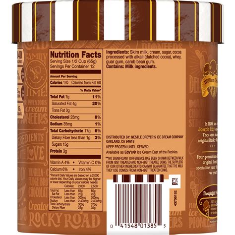 Edy S Chocolate Ice Cream Nutrition Facts | Besto Blog