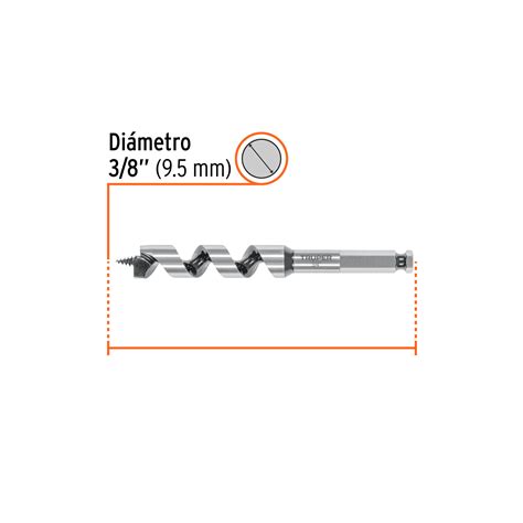 Broca auger tipo berbiquí 3/4 X 6 , TRUPER, Herramientas, 104062