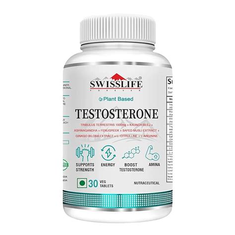 SWISSLIFE FOREVER Plant Based Testosterone for Men (30 Tablets ...