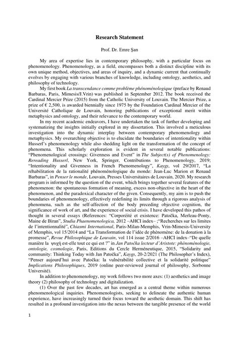 Image result for How to Write a Research Statement