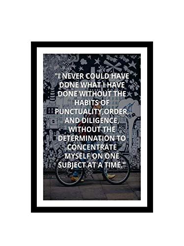 999STORE canvas printed framed inspirational poster for wall (35X25Cms ...