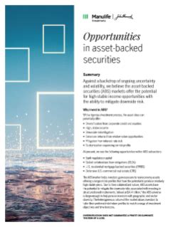Opportunities in asset-backed securities brochure | John Hancock ...