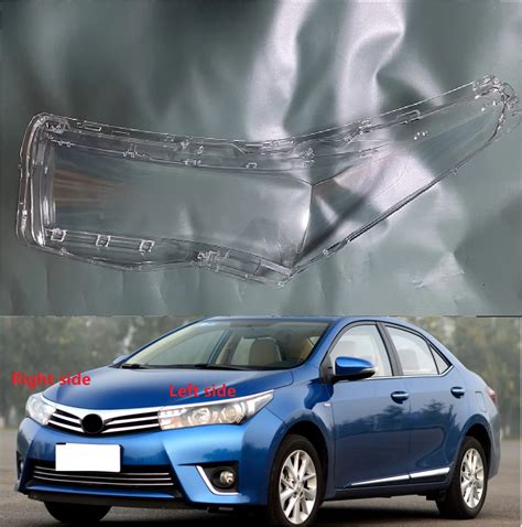 Car Headlight Cover For Toyota Corolla 2014 2015 Plastic Headlamp Lens Transparent Lampshade ...