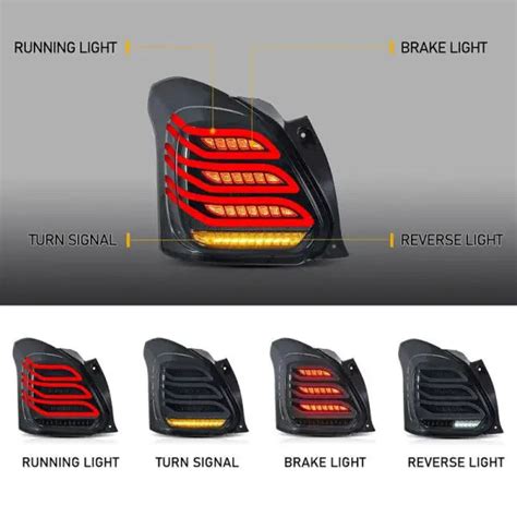 Swift 2018-2023 Upgraded Tail Light Lamp Xenon Taillight Retrofit ...