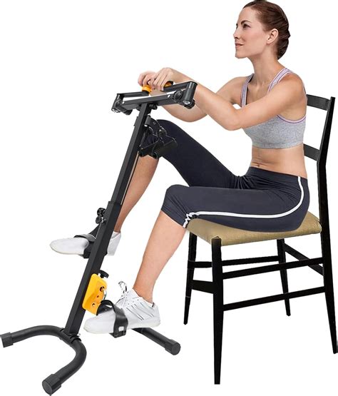 Amazon.com : Floor Standing Pedal Exercise Bike, Black Pedal Exerciser ...
