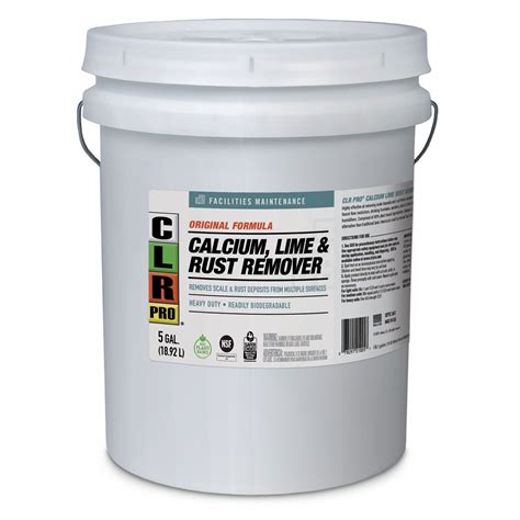 CLR PRO, Bucket, 5 gal Container Size, Calcium, Lime and Rust Remover ...