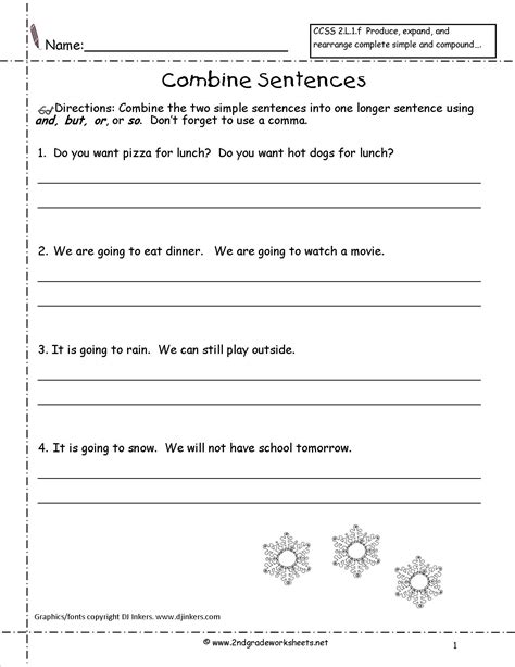 2nd Grade Grammar Worksheets - Adriansonfifth