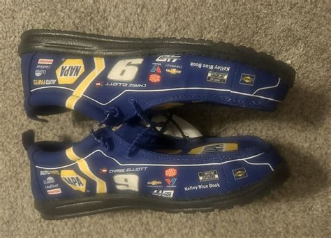 NEW Hey Dude Wally Nascar Chase Elliott Blue Multi Casual Slip On Shoe US 8-15 | eBay