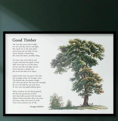 Douglas Malloch - Good Timber - Inspirational Poem on Becoming Stronger ...