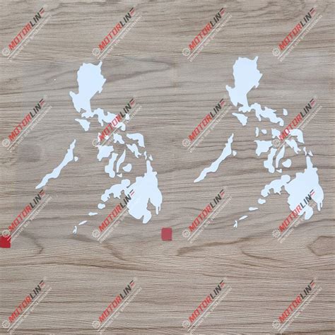 3S MOTORLINE White Philippines Map Outline Vinyl Decal Sticker India | Ubuy