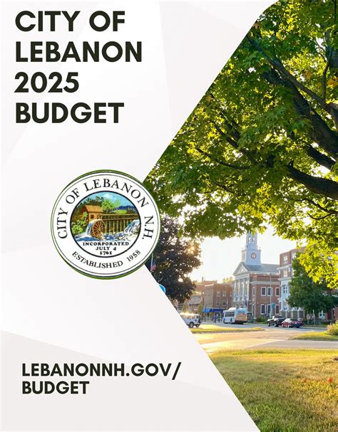 2025 Approved City of Lebanon Budget - Page 2