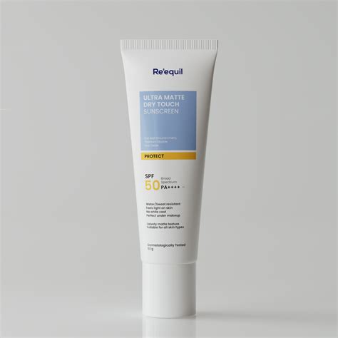 Buy Ultra Matte Dry Touch Sunscreen Gel SPF 50 PA++++ – Re'equil