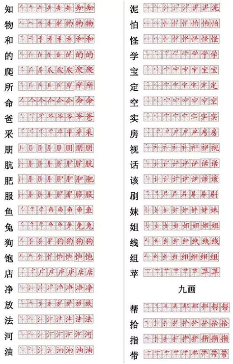 小学常用560个汉字笔画笔顺表，收藏起来给孩子练习！可打印！|笔顺|笔画|小学_新浪新闻