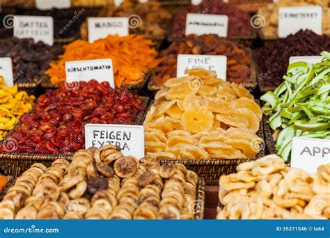 Healthy Eating Dried Fruit Snack at Food Market Stock Photo - Image of ...