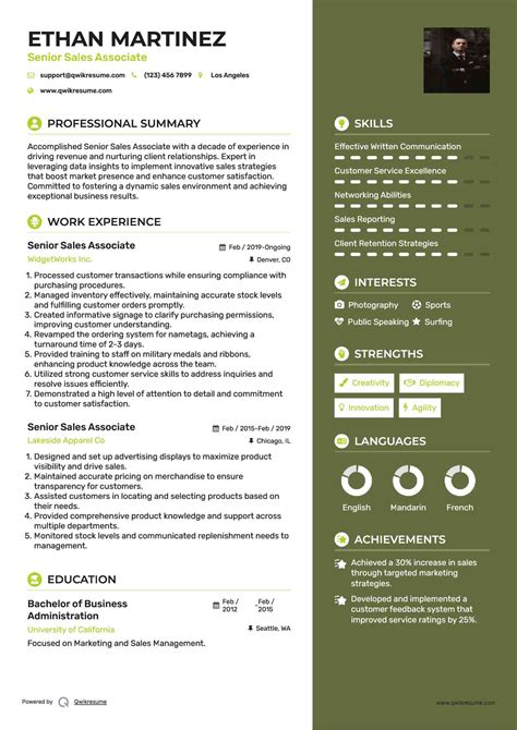 10+ Senior Sales Associate Resume Samples & Templates for 2025