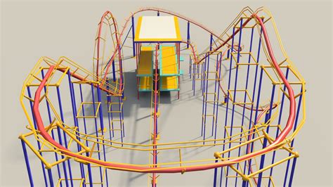 Roller coaster 3D Model $19 - .blend .obj .fbx .stl - Free3D