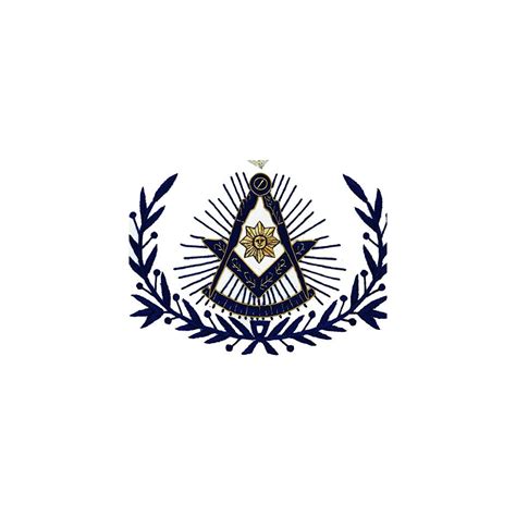 Buy Past Master with Embroidered Border Masonic Apron - [Blue & White ...