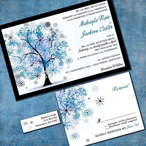 Winter Wedding Invitation Wording