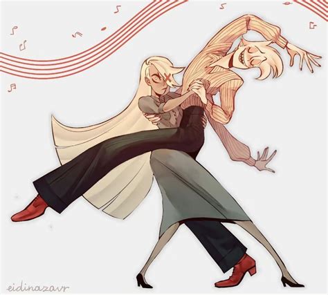 Charlie meets a human/ Vaggie and Angel dance Artist: Eidinazavr : r ...
